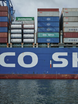 Shipping Containers in Hamburg Port
